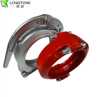 5INCH DN125 Pompa Beton Pipa Clamp Coupling Ditempa Untuk Selang Karet