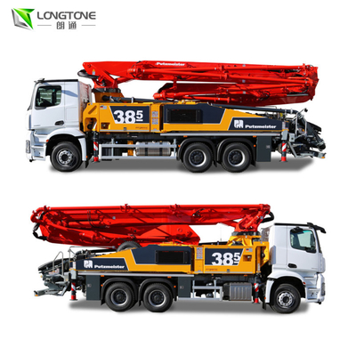 Truk Pompa Beton Diesel Bekas 700L 230mm Cylinder