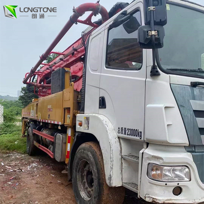 180m³ Pompa Beton Truk Bekas, Truk Pompa Beton Diesel Dengan Boom