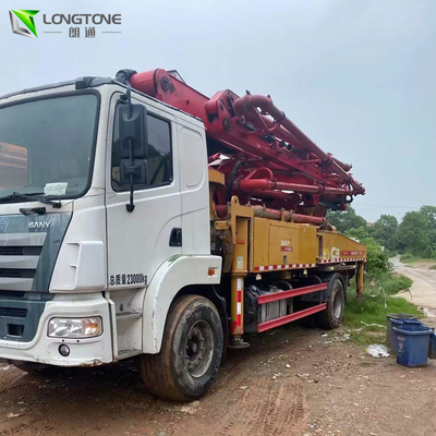 180m³ Pompa Beton Truk Bekas, Truk Pompa Beton Diesel Dengan Boom
