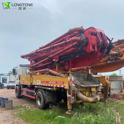 180m³ Pompa Beton Truk Bekas, Truk Pompa Beton Diesel Dengan Boom
