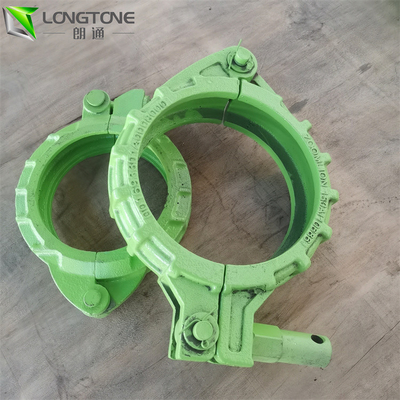 Pompa Beton Karet Pipa Clamp Rilis Cepat Tube Clamp Warna Seng