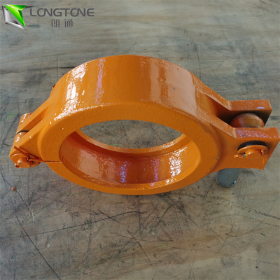 Dn125 Snap Mounting Concrete Pump Clamp Screw Coupling Untuk Sambungan Pipa