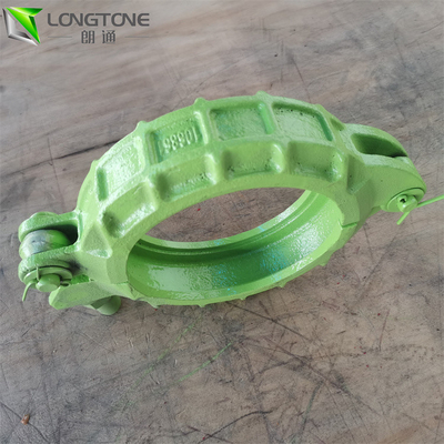 Dn125 Snap Mounting Concrete Pump Clamp Screw Coupling Untuk Sambungan Pipa