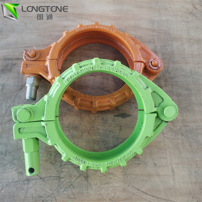 Dn125 Snap Mounting Concrete Pump Clamp Screw Coupling Untuk Sambungan Pipa