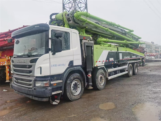 300 KW Bekas Pompa Trailer Beton, Truk Chipper Bekas Portabel