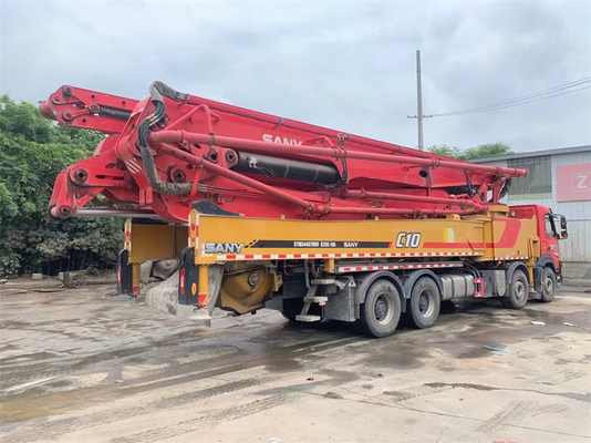 300 KW Bekas Pompa Trailer Beton, Truk Chipper Bekas Portabel