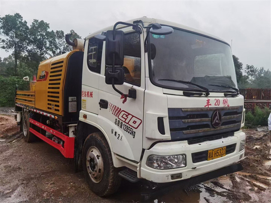 Zoomlion Bekas Truk Dipasang Truk Pompa Garis Beton 45m3 / jam