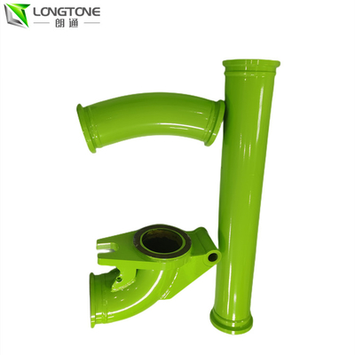 Sermac Concrete Pump Parts Pengecoran Pertama Siku 7 Inch Double Layer