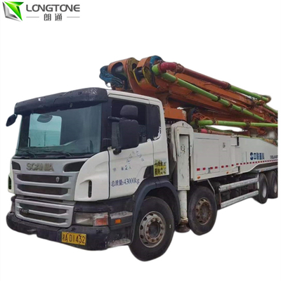 56X-6RZ Digunakan Beton Line Pumps Mounted Truck 45.8m Untuk Teknik Konstruksi