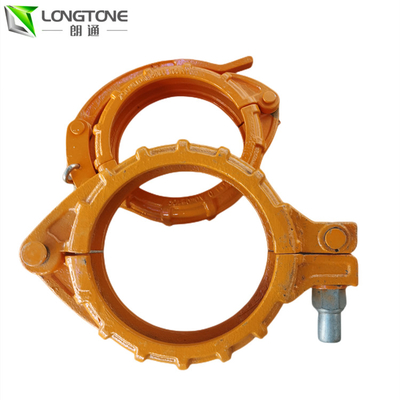 Pengecoran Presisi Pipa Pompa Beton Fitting Clamp Coupling Untuk Bolt Clamp