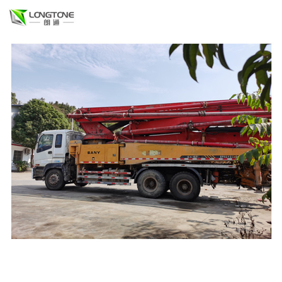Truk Pompa Beton 47m bekas SYG5330THB 47 Pompa Boom Anti Getaran