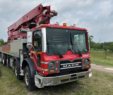 Pompa Beton Truk Zoomlion Diesel Bekas dengan Maks. Diameter Agregat 24-36 Mm