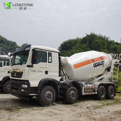 400L Oil 6X4 Truck Mounted Concrete Mixer Lorry kendaraan Dengan Pompa 10 Roda