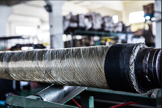 64mm Bagian Pompa Beton Konduktif Pipa Plester Discharge Karet Sand Blast Hose